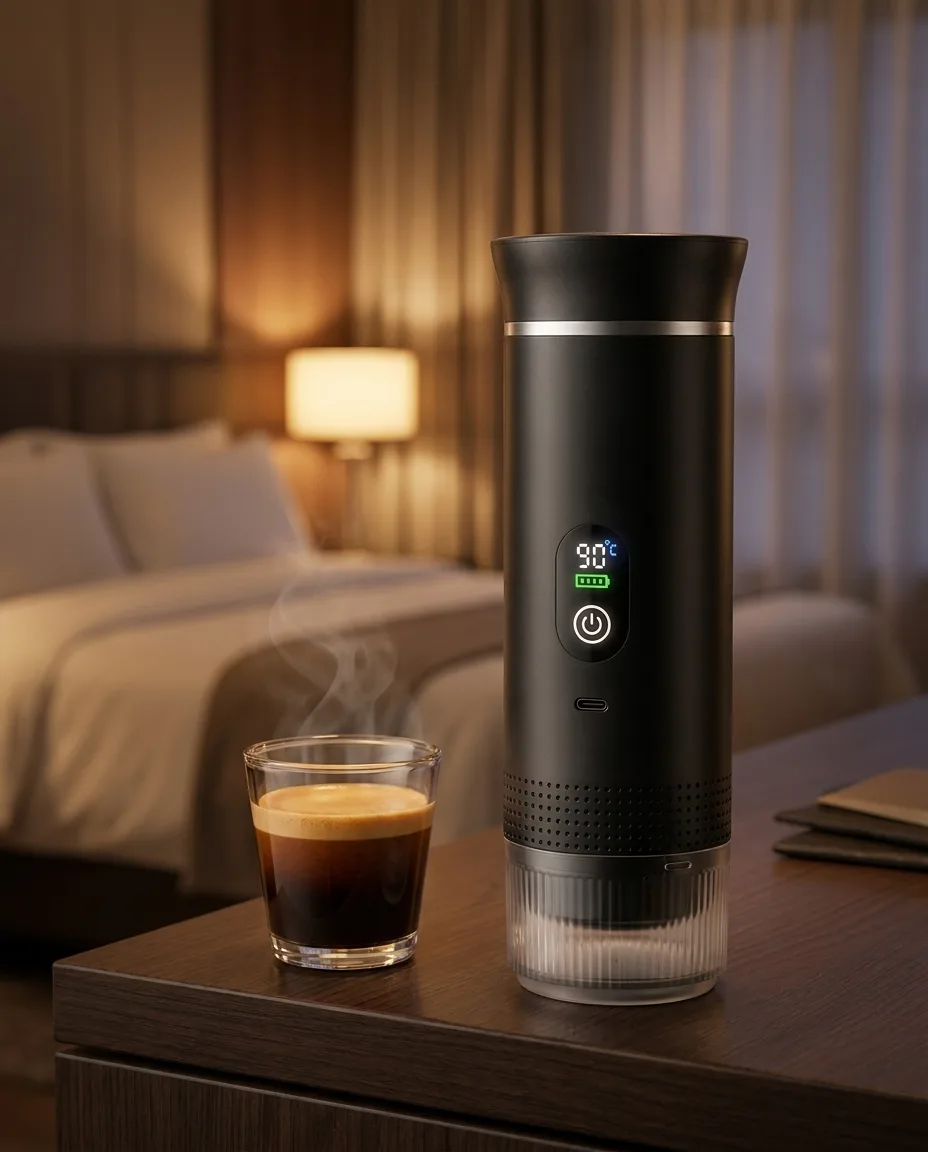 À l’hôtel — cafetière portable Rituo